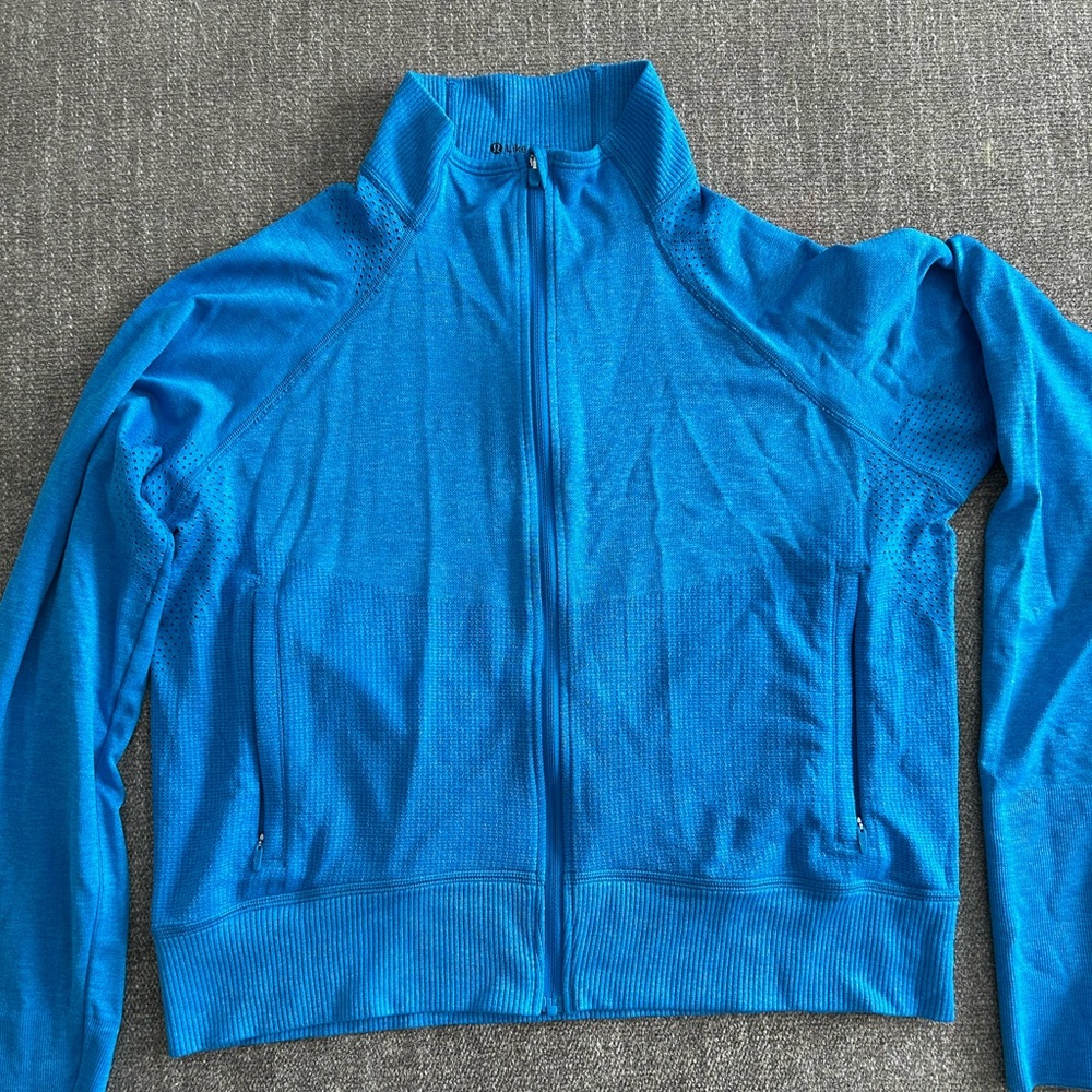 Lululemon Breathable Textured Knit Training Jacket